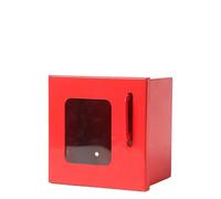 Fenteer Boîte de Verrouillage de Groupe Coffret de Stockage pour Gestion Professionnelle des avec Panneau Transparent en Fer Facile à Utiliser, Rouge