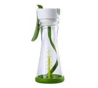 Fenteer Bouteille Mélangeuse 200 ML en Plastique Alimentaire, Shaker à Main Professionnel et Étanche, Bouteille à Mélanger Multitâche, pour Émulsionner Vinaigrettes, Cafés et Sauces Maison
