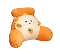 Fenteer Coussin Lombaire Moelleux, Oreiller de Lit Amovible, Coussin de Lecture avec Accoudoirs et Dossier de Chaise en Peluche pour La Maison, Les Jeux Vidéo, L Pain grillé