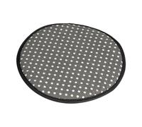 Fenteer Coussin Rond Chaise Coussin de Chaise Confortable Éponge Tapis de Portable Pouf Sol Résistant en Polyester Adapté pour Salon Maison Extéri, Gris