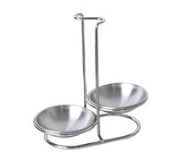 Fenteer Couvercle Repose-Cuillère Support Ustensiles de Cuisine Cuillère Écoumoire INOX - Ré