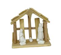 Fenteer Crèche Vide, étable à Poser, Hauteur 8,5 Cm