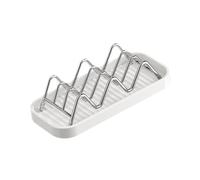 Fenteer Égouttoir à Savon, Porte-éponge, Support pour Savon de Lessive, Porte-éponge Rapide pour Comptoir, Baignoire, Lavabo