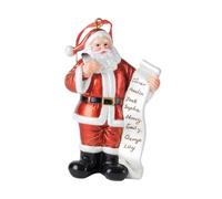 Fenteer Figurine de Père Noël, Statue Sculpture en Résine, Ornement pour Couloir Bureau, Table Fête de Noël Cadeau, Intérieur et Extérieur