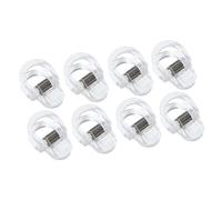Fenteer Lot de 8 Pinces à Ourlet pour Pantalons Longs, Pantalons habillés et Autres vêtements, Ajustables, Clair