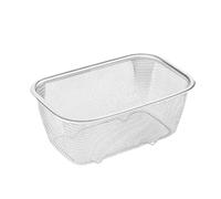 Fenteer Panier à Frire Passoire Plateau de Service Panier de Cuisson avec Fond surélevé En Acier Inoxydable Adapté pour La Préparation de Repas Restauration C, 19,5 x 12,5 x 7,5 cm