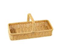 Fenteer Panier de avec Poignée, Panier de Rangement Polyvalent Tissé à La Main pour Mariage