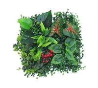 Fenteer Panneau Végétal Synthétique, 30x30cm, Décoration Naturelle pour Extérieur, c