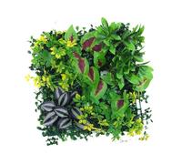 Fenteer Panneau Végétal Synthétique, 30x30cm, Décoration Naturelle pour Extérieur, D