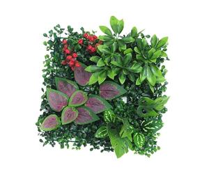 Fenteer Panneau Végétal Synthétique, 30x30cm, Décoration Naturelle pour Extérieur, G