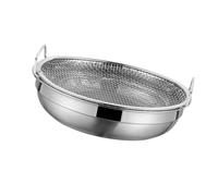 Fenteer Passoire pour Aliments frits, égouttoir à, Panier en Filet pour Barbecue, Cuisine, Maison, L
