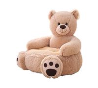 Fenteer Petit canapé en peluche douce pour enfants et bébés - Cadeau d'anniversaire élégant - Mesure 50 x 50 x 45 cm - Ours A