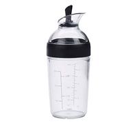 Fenteer Petite Salade Vinaigrette Shaker Émulsifiant Bouteille Multifonctionnel Sauces Mélangeur Jus de Mélange Bouteille 8.4 oz, Facile à L'opération et - Noir