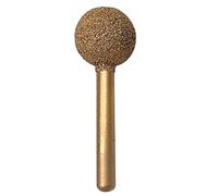 Fenteer Pointe à diamant Fraise à boule ronde Meulage Diamant Boule Ronde - 25mm 100 grains