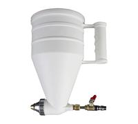 Fenteer Pulvérisateur de mortier de ciment, outil de peinture à trémie à Air, pulvérisateur de ciment pneumatique polyvalent portatif pour peinture murale,