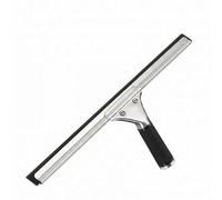 Fenteer Raclette Nettoyage Vitre Grattoir Fenetre Acier Inoxydable Caoutchouc 0.6 Mm Poignee Antiderapante Support Stable pour Porte Paroi Cabine