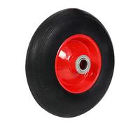 Fenteer Roue de Remplacement Solide Roue En Caoutchouc Résistant pour Chariot Pneu Plein pour Diable Roue Anti-crevaison Adaptée à La Tondeuse Souffleuse à Ne, 22cm