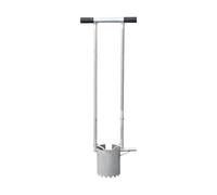 Fenteer Sonde de Prélèvement de Sol, Transplanteuse de Semis, Sonde Robuste, pour Semis de Jardin, Excavatrice à Trous de, Acier Inoxydable, 12 Cm de Diamètre