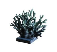 Fenteer Statue de Corail en résine, décoration Nautique réaliste pour Table ou Meuble de Rangement, Violet 18cmx15cm