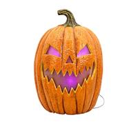 Fenteer Statue d'Halloween Lumière d'Halloween Collection polyvalente Cadeau d'anniversaire Figurine Ornement pour Bureau Salon Pendaison de crémaillère, citrouille