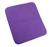 Fenteer Tapis de Sechage Égouttoir Évier en Microfibre Rangement de Vaisselle Couvert - Rouge-Violet