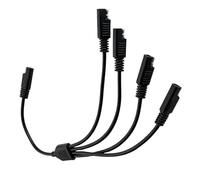 Fentency SAE Disconnect Splitter Wire 1 Fiche 4 Prises Disposition | Tronc 16 AWG, fils de branche de calibre 18 pour utilisation de systèmes de partage d'énergie basse tension