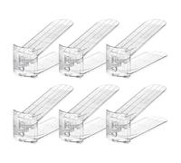 Fentes à chaussures 25 x 10,83 x 4,06 x 4,53 cm | rehausseurs de chaussures 6 pièces pour étagère de placard | Rangement de réglage de la hauteur empilable à double couche, antidérapant, pour garage