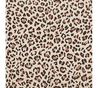 FENTIS Imprimé Léopard Papier Peint Autocollant Décoller et Coller Papier Adhésif Revêtement Vinyle Autocollant Mural Rouleaux pour Cuisine Salle de Bain Chambre à Coucher Lavable, Marron 44,5x500cm