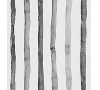 FENTIS Noir Effet de Larges Rayures Papier Peint Autocollant Blanc Peel and Stick Papier de Contact Film Vinyle Autocollant Mural Rouleaux pour Cuisine Chambre Comptoir Imperméable 44.5x500cm