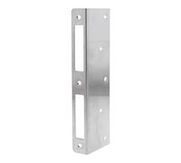 FEPS Lock FE-RS002 Gâche de réparation universelle pour portes de maison en acier inoxydable brossé Gâche d'angle utilisable à droite/gauche