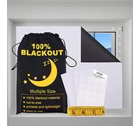 FEQO Store Rideau Occultant sans Perçage 200x150 cm avec Auto-adhésives Matériau Blackout Coupé sur Mesure Store Occultant Temporaires pour Chambre Bureau