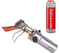 Fer à souder de couvreur à Gaz Allumage Piezo Flamme réglable Panne interchangeable + Cartouche de gaz KEMPER