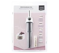 Fer à souder pour marquage sur bois - Pointe en forme de marqueur - Idéal pour la décoration sur bois - Cinq pointes interchangeables - 30 watts - Gris