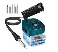 Fer à Souder Sans Fil Pour Bosch 18V batterie GBA à Chauffage Rapide, Station de Soudage LCD Numérique électrique Avec Ports de Charge USB et Type C, Fer à Souder Réglable Portable Pour Bricolage