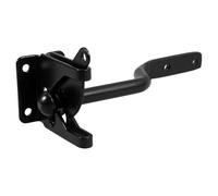 Fer Noir Loquet de Portail pour Clôture Extérieure et Jardin | Installation Rapide sur Clôture Bois ou Porte Métallique Ondulée, Fixation Polyvalente, Résistant aux Intempéries, Style