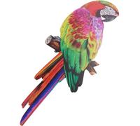 Fer Perroquet Colorée, Oiseau Sculpture Décoration Murale | Applique Murale Décorative, Artisanat D'art en Métal, pour Bureau et Chambre D'garçon et Filles