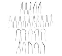 Fer Pointes de Pyrogravure Remplaçables 25 Pièces | Kit Complet Argenté pour Artisans, Détails Fins, Composants Électroniques, Établi D’atelier et Projets Créatifs DIY