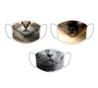 FERA Masque de protection motif Chat x3