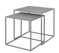 Bout de canapé FERA, set de 2 pc, gris clair, Blomus