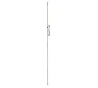 FERCO by THIRARD Boîtier de Serrure Encastrable à Cylindre, Axe 28 mm, Gris | Modèle Fenster, Pour Porte Fenêtre, 2 Points, Hauteur 1530 mm, Réf. G-22682-45-0-1, Carré 7 mm, Réversible Droite/Gauche