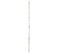 FERCO by THIRARD - Crémone Ouvrant à La Française - Fenêtre PVC - Axe 7.5 mm - H. 1280 mm - Réversible Droite ou Gauche - Verrouillage Sécurisé - Têtière Carrée - Gris