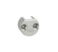 FERCO by THIRARD - Gâche encastrable de tringle d'extrémité pour fenêtre, Ø25x15mm, Fenster, 0-0309-00-0-1