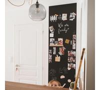 FERFLEX - Kit papier peint magnétique classique - Version Adhésif Permanent - Ardoise effacable - Deco murale - 8 aimants argentés inclus - 2,60mx60cm