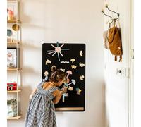 FERFLEX - tableau magnetique - Rectangle - deco murale avec bande magnetique adhesive repositionnable - vendu avec un set de formes géométrique - 57x90 cm