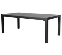 Ferl Table de jardin 205/275 cm, avec 1 plateau supplémentaire, noir/gris.