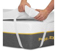 Ferlex - Surmatelas à Mémoire de Forme | Imperméable | Epaisseur 5 cm | 100% viscoélastique | Tissu Tencel très Doux et Frais | Surmatelas Amovible et Lavable (90x190)