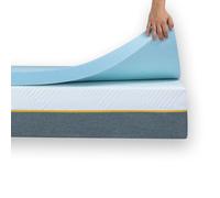 Ferlex Surmatelas viscoélastique 5 cm, 80 x 190 cm, Particules de Gel, surmatelas pour Matelas et canapé