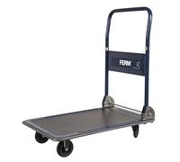 FERM Chariot à plateforme Max. 150Kg - Pliable - surface en caoutchouc - bords en caoutchouc