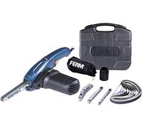 FERM EFM1001 Lime électrique 400W In ras large 13mm, bras étroit 8mm, bras incliné 13mm, 12 bandes abrasives