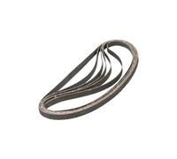 FERM Bandes abrasives 10mm (8 pcs) 2xG40, 3xG80, 3xG120 - pour lime électrique